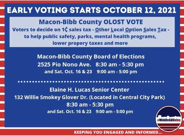 Early voting flyer.